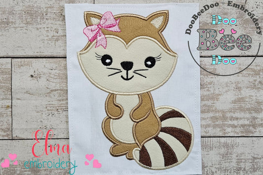 Cute Squirrel Girl - Applique