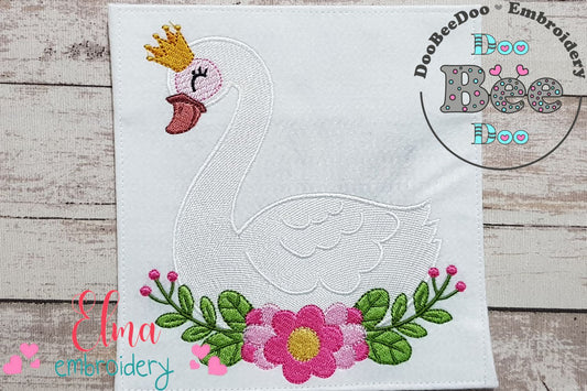 Princess Swan - Fill Stitch
