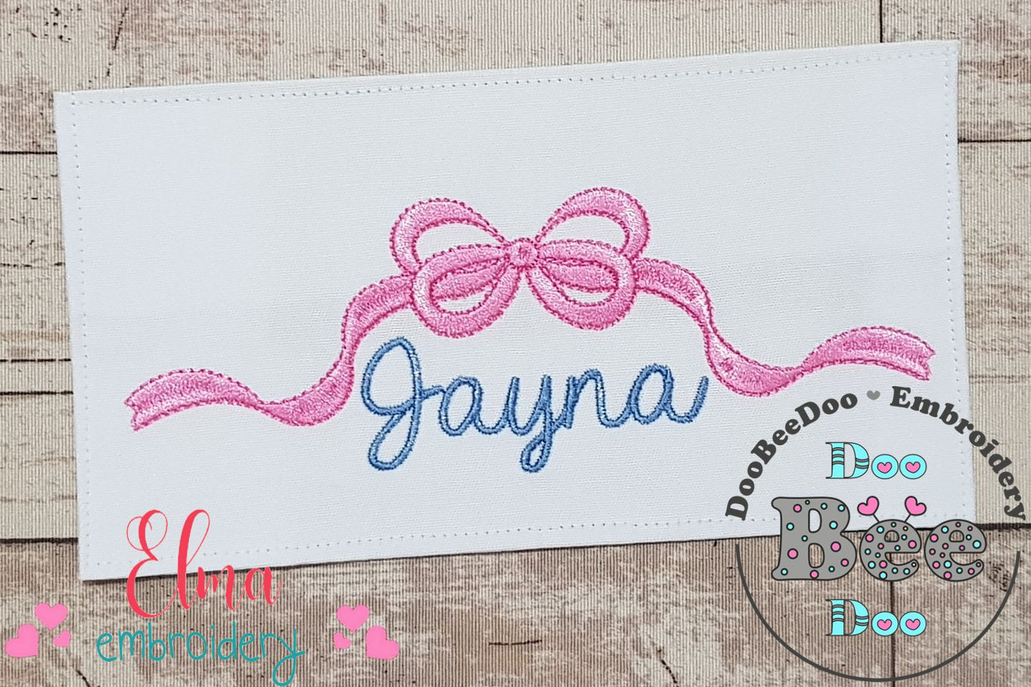 Trimmed Ribbon Bow - Fill Stitch - Machine Embroidery Design
