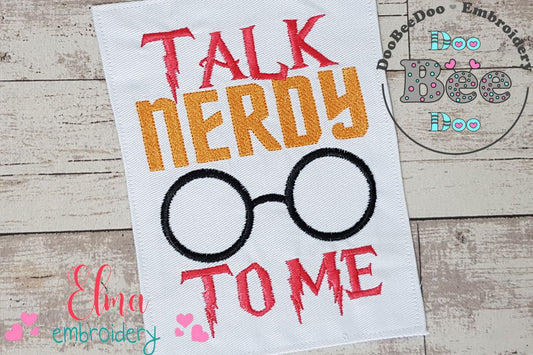 Talk Nerdy To Me - Fill Stitch