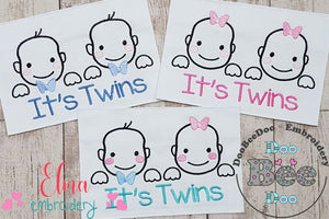 It's Twins - Set 0f 3 designs - Fill Stitch