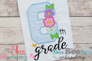 6th Grade Flowers - Applique