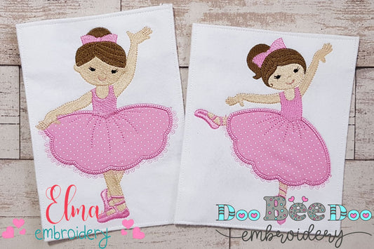 Ballerinas Dancing - Applique - Set of 2 designs