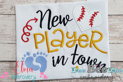 New Player in Town Baseball - Applique