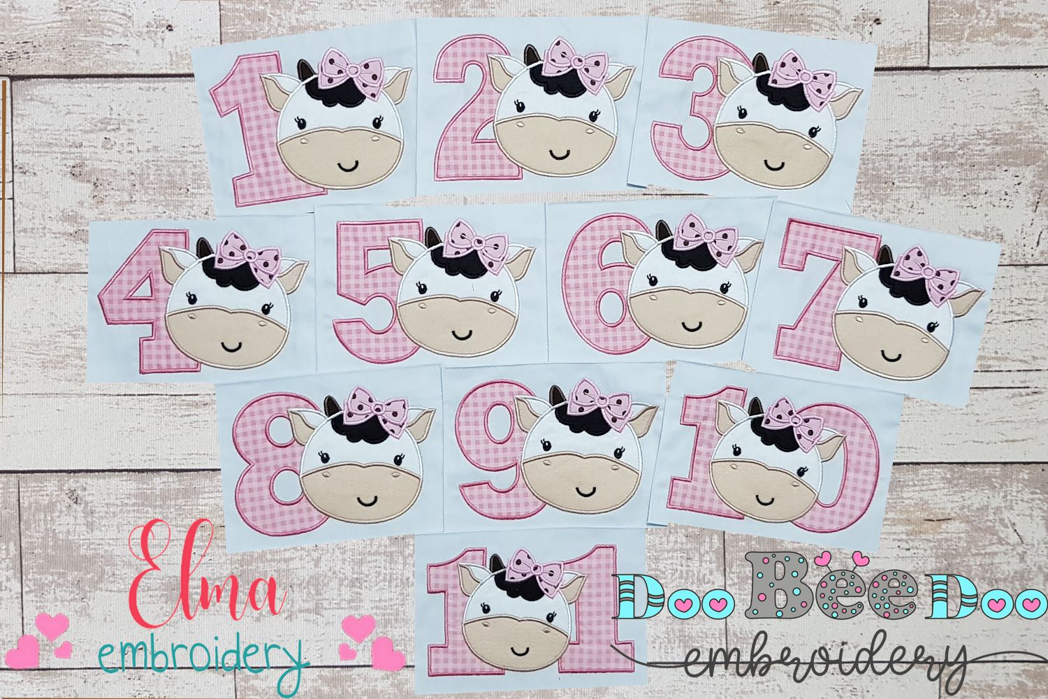 Cow embroidery kit
