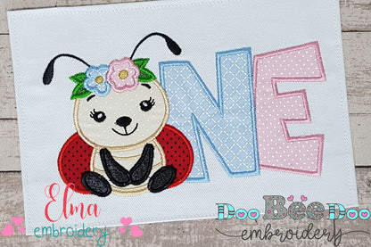 Cute Bug One 1st Birthday - Applique