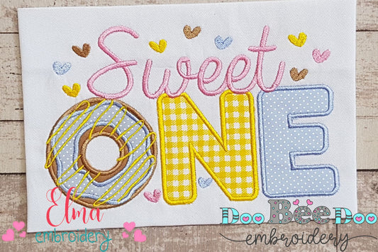 Sweet One Donut 1st Birthday - Applique