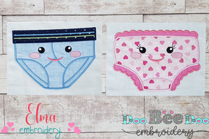 Baby Boy and Girl Underwear - Applique