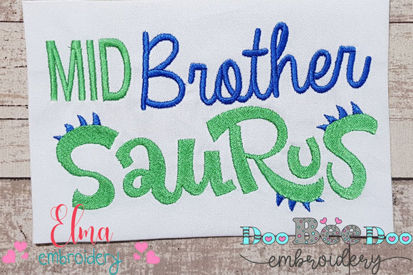 Mid Brother Saurus - Fill Stitch