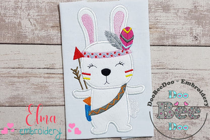Indian Boho Bunny - Applique