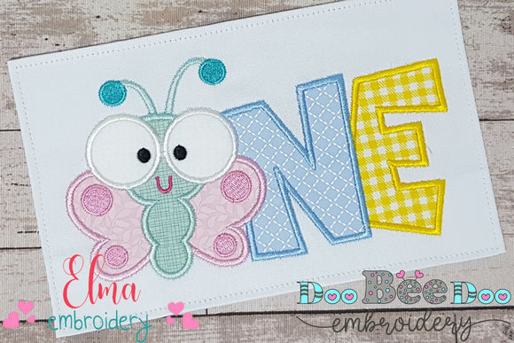 Butterfly Big Eyes One - Applique