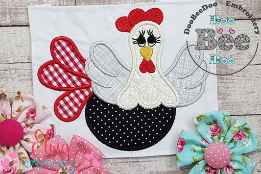 Cool Chicken - Applique Embroidery