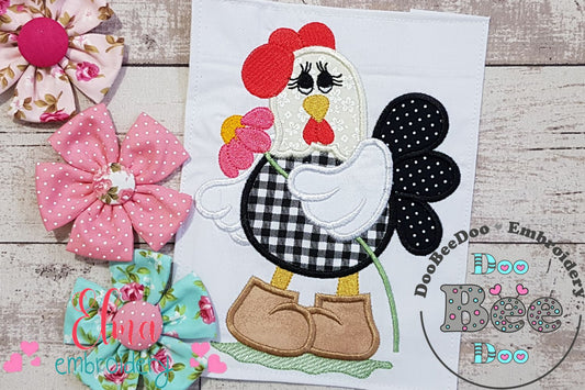 Chicken with Shoes - Applique