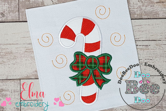 Candy Cane - Applique - Machine Embroidery Design