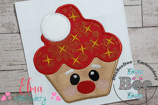 Christmas Santa's Cupcake - Applique