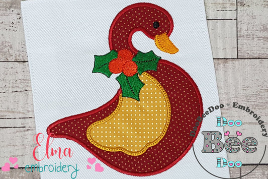 Christmas Duck - Applique