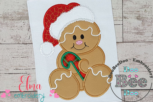 Gingerbread Santa  - Applique