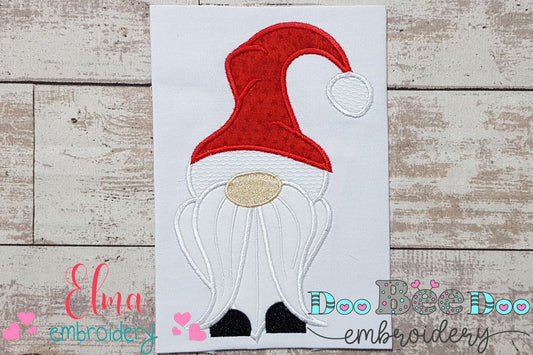 Christmas Gnome Santa Claus Big Hat - Applique
