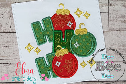 Christmas HO HO HO - Applique