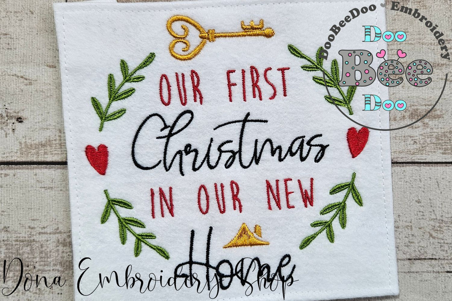 Our First Christmas In Our New Home - Fill Stitch