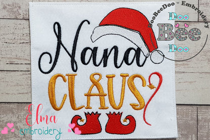 Nana Claus - Fill Stitch Embroidery