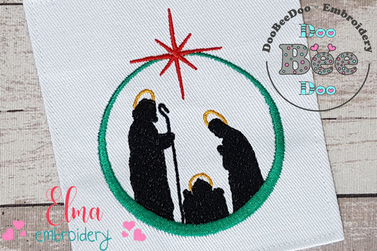 Christmas Nativity Scenne - Fill Stitch