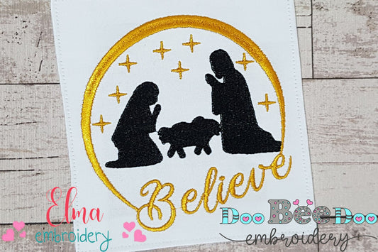 Nativity Beileve - Fill Stitch - Machine Embroidery Design