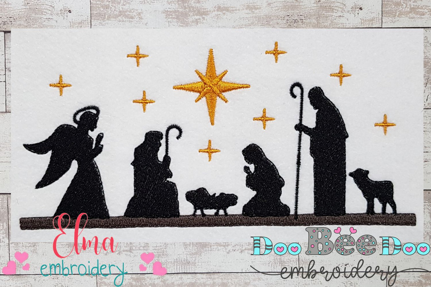 Christmas Nativity - Fill Stitch - Machine Embroidery Design