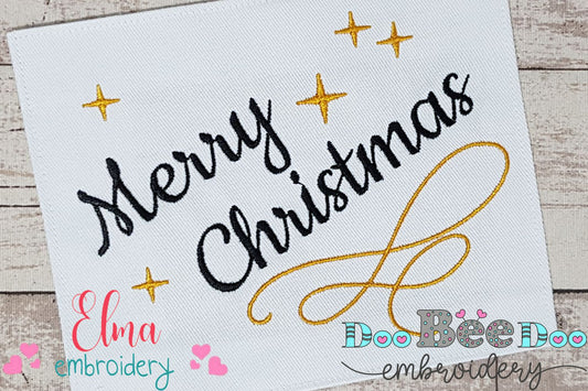 Merry Christmas - Fill Stitch