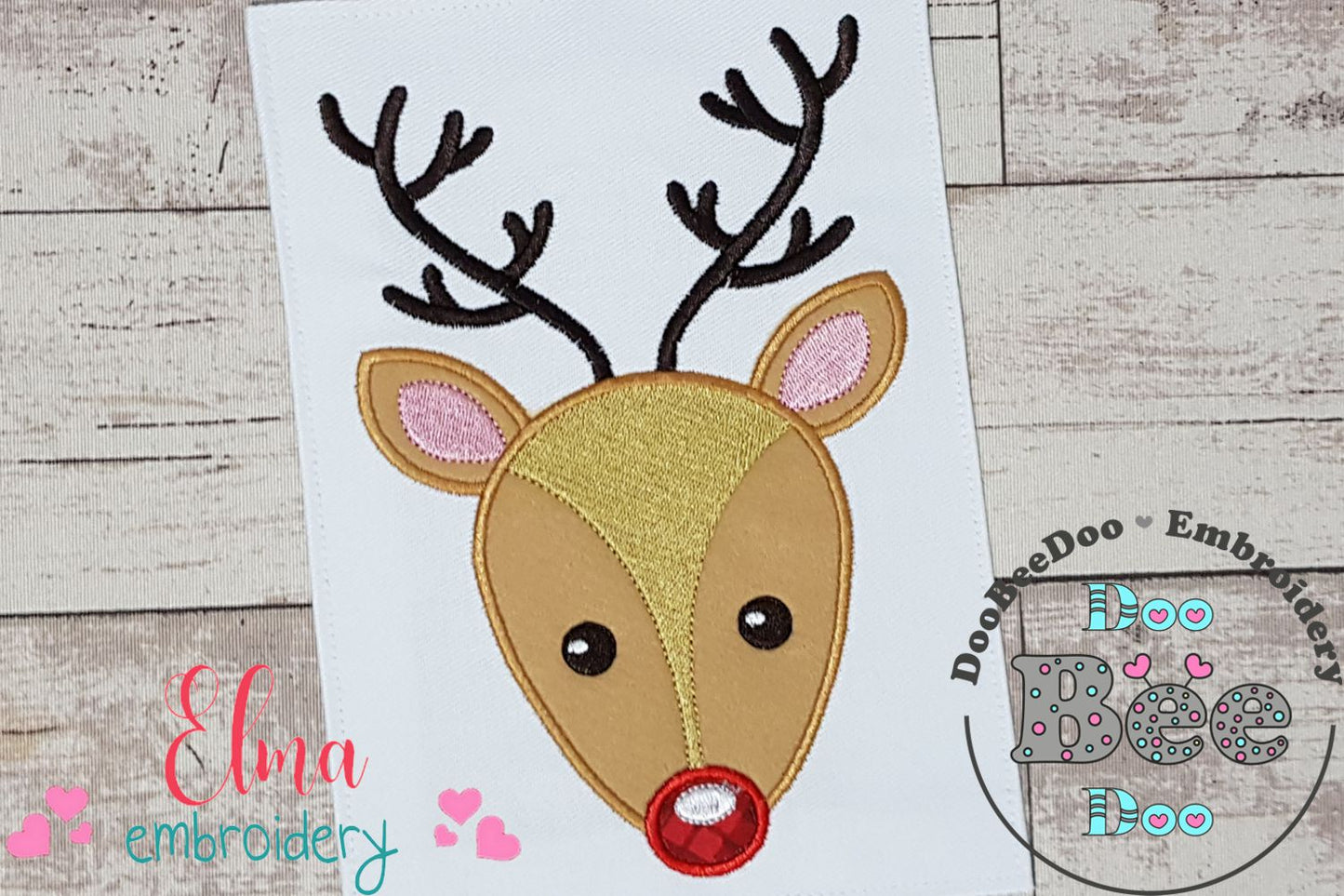 Christmas Rudolph Reindeer - Applique