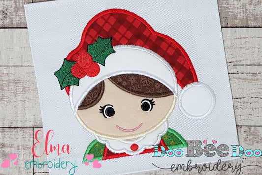 Cute Santa Girl - Applique