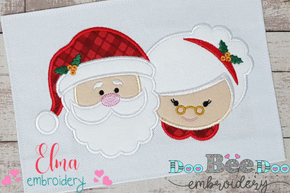 Santa and Mrs. Claus - Applique