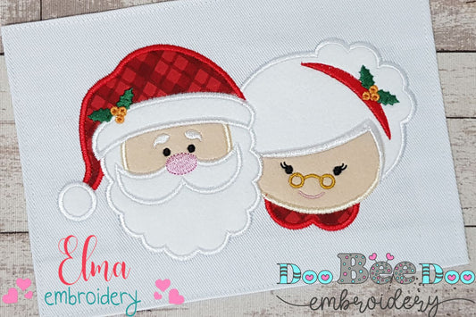 Santa and Mrs. Claus - Applique
