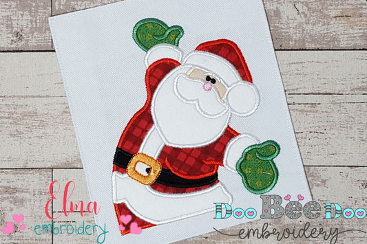 Santa Claus with Open Arms - Applique Embroidery