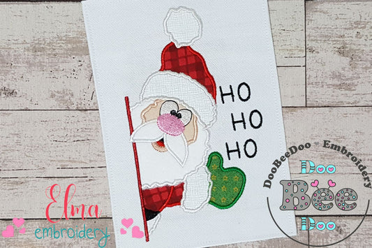 Santa Claus Ho Ho Ho - Applique
