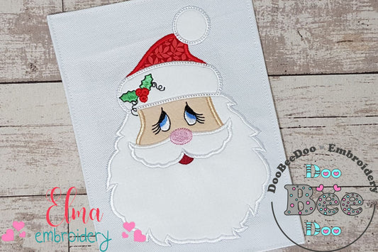 Santa Claus with Hat - Applique Embroidery