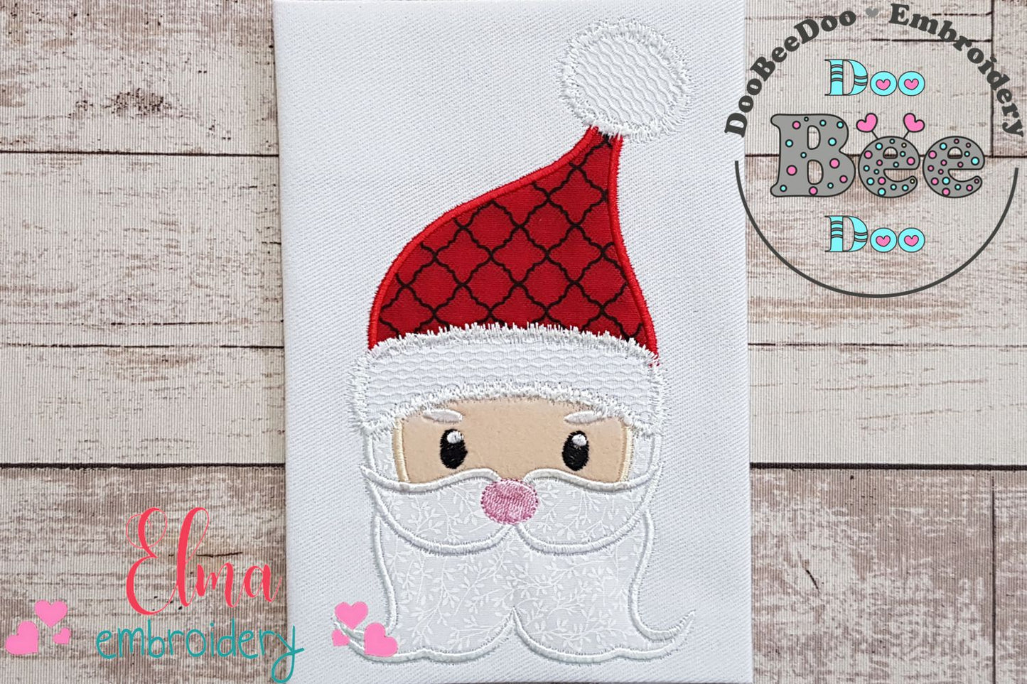 Cute Santa Claus Face - Applique