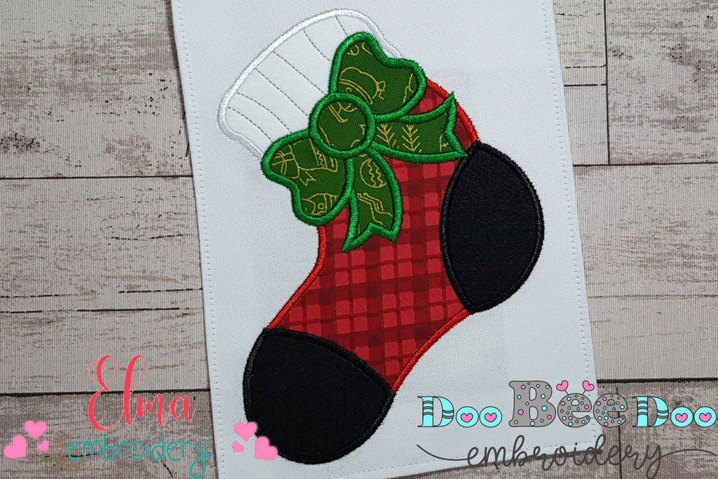 Christmas Santa's Boot - Applique