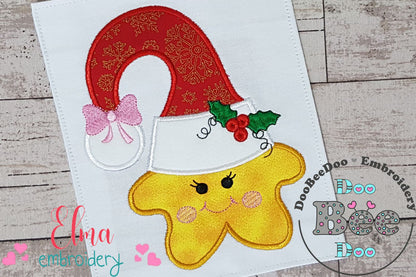 Christmas Star Girl - Applique