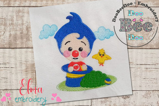 Cute Little Clown - Fill Stitch