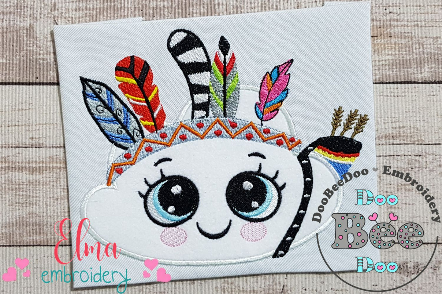 Indian Boho Cloud - Applique