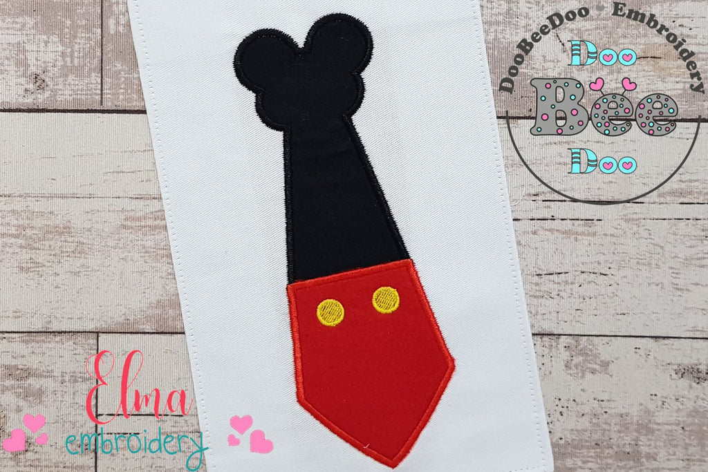 Mouse Ears Boy Tie - Applique