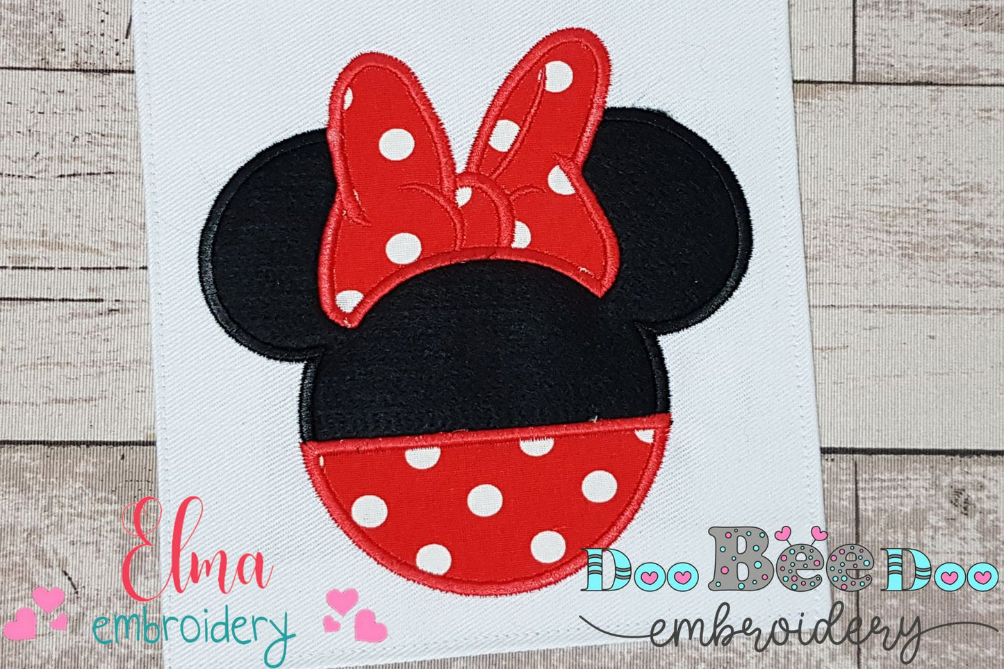 Mouse Ears Girl - Applique - Machine Embroidery Design
