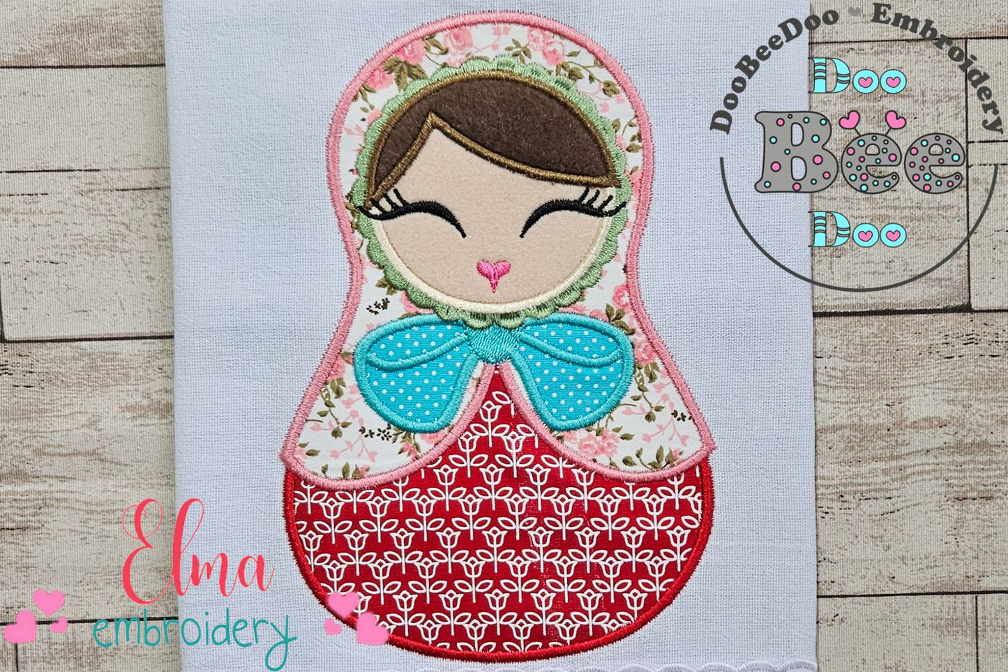 Cute Russian Matryoshka - Applique