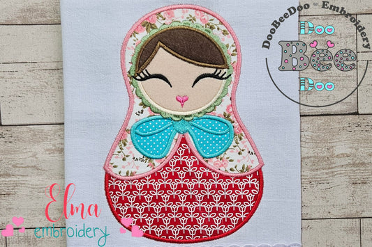 Cute Russian Matryoshka - Applique