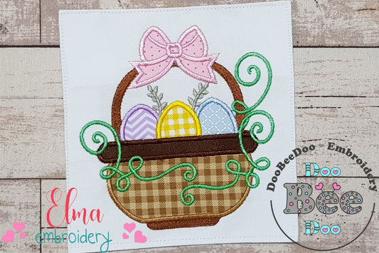 Easter Eggs Basket - Applique