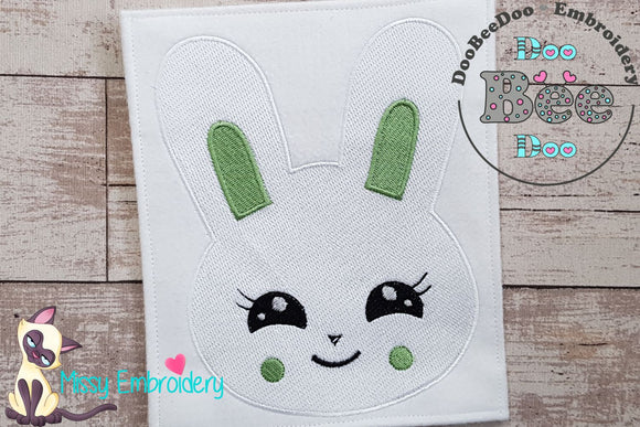 Easter Bunny Smiling - Fill Stitch