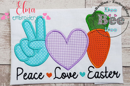 Peace Love Easter - Applique