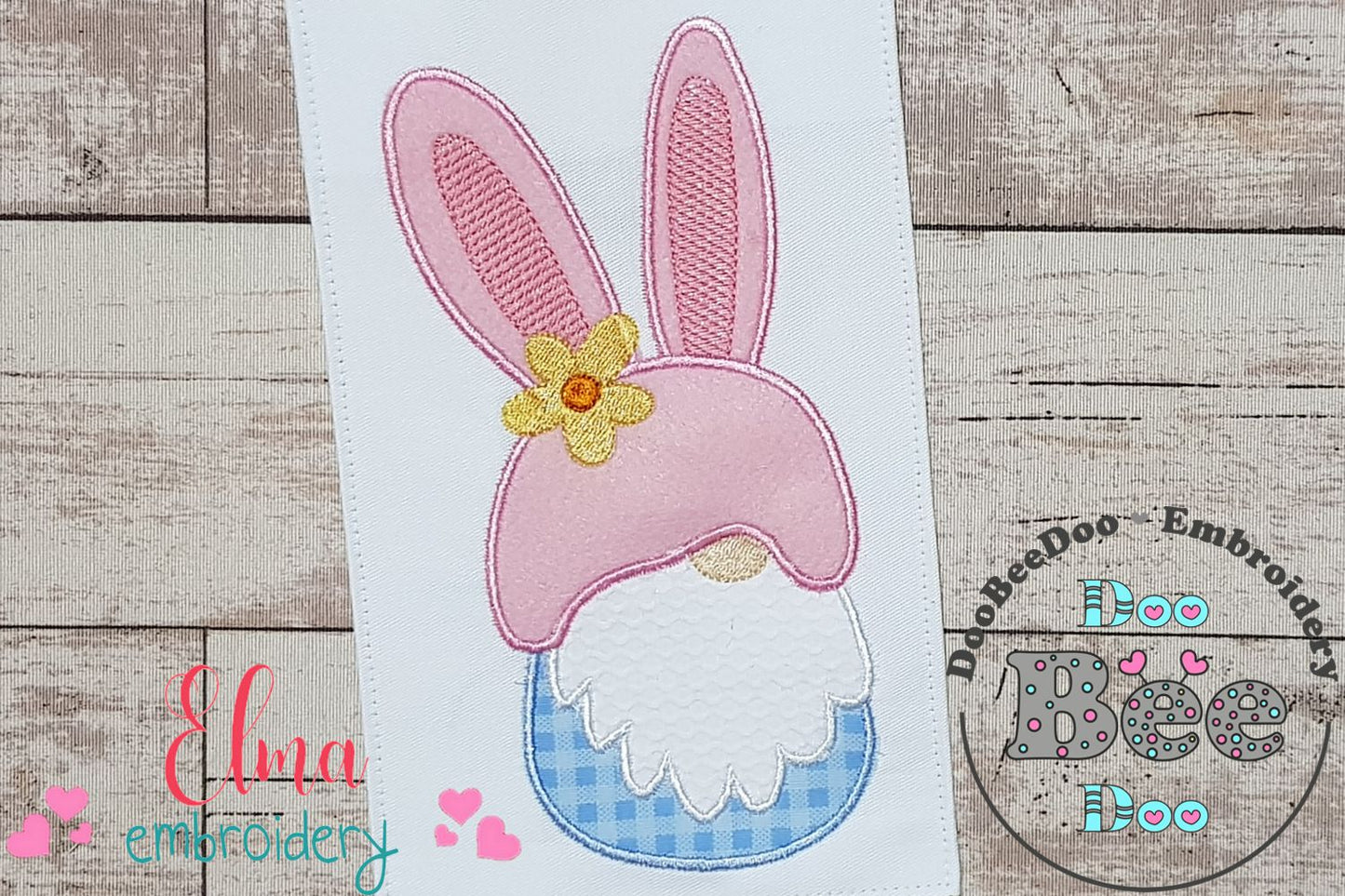 Easter Bunny Little Gnome - Applique
