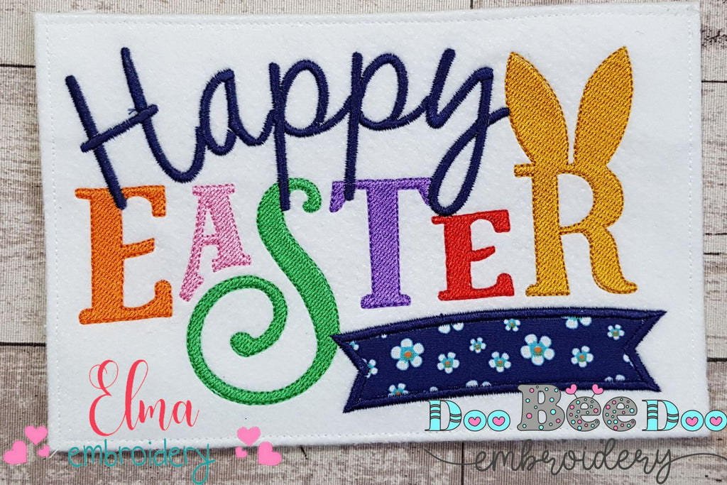 Happy Easter - Applique Embroidery